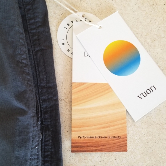 Vuori Women's Ripstop Pant Two Way Organic Stretch Charcoal NWT Athleisure Small - Picture 4 of 16